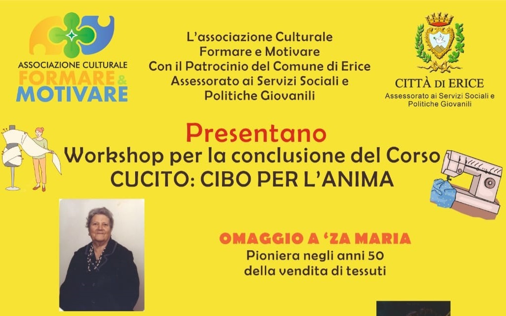 Workshop per la conclusione del corso di cucito "Cibo per l'anima"