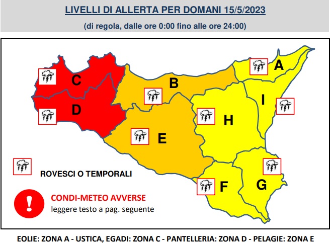 Allerta meteo. Sindaca Toscano: "Preannuncio chiusura di scuole, Università, siti culturali e parcheggi a pagamento per lunedì 15 maggio 2023"