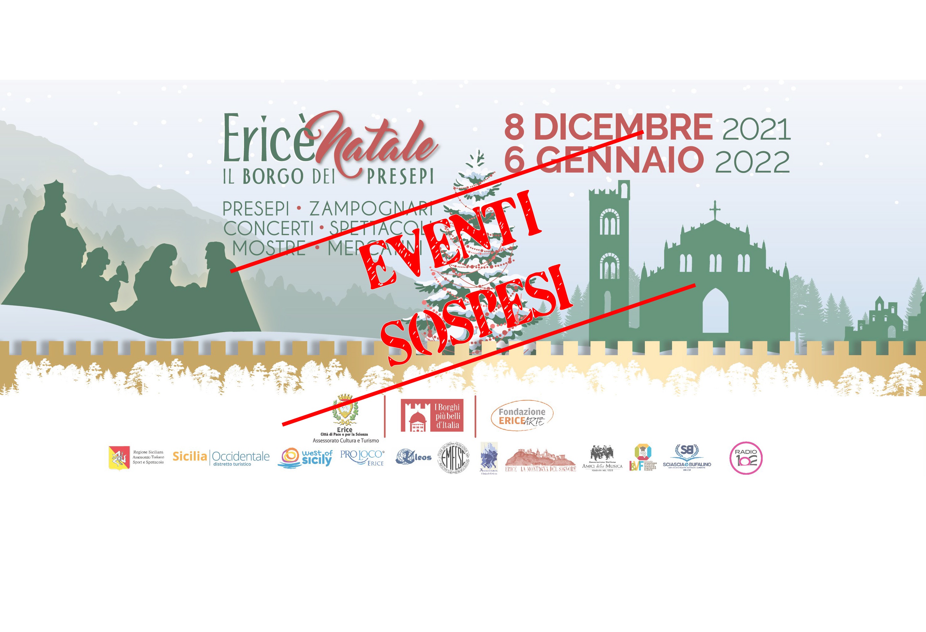 Sospensione eventi EricèNatale