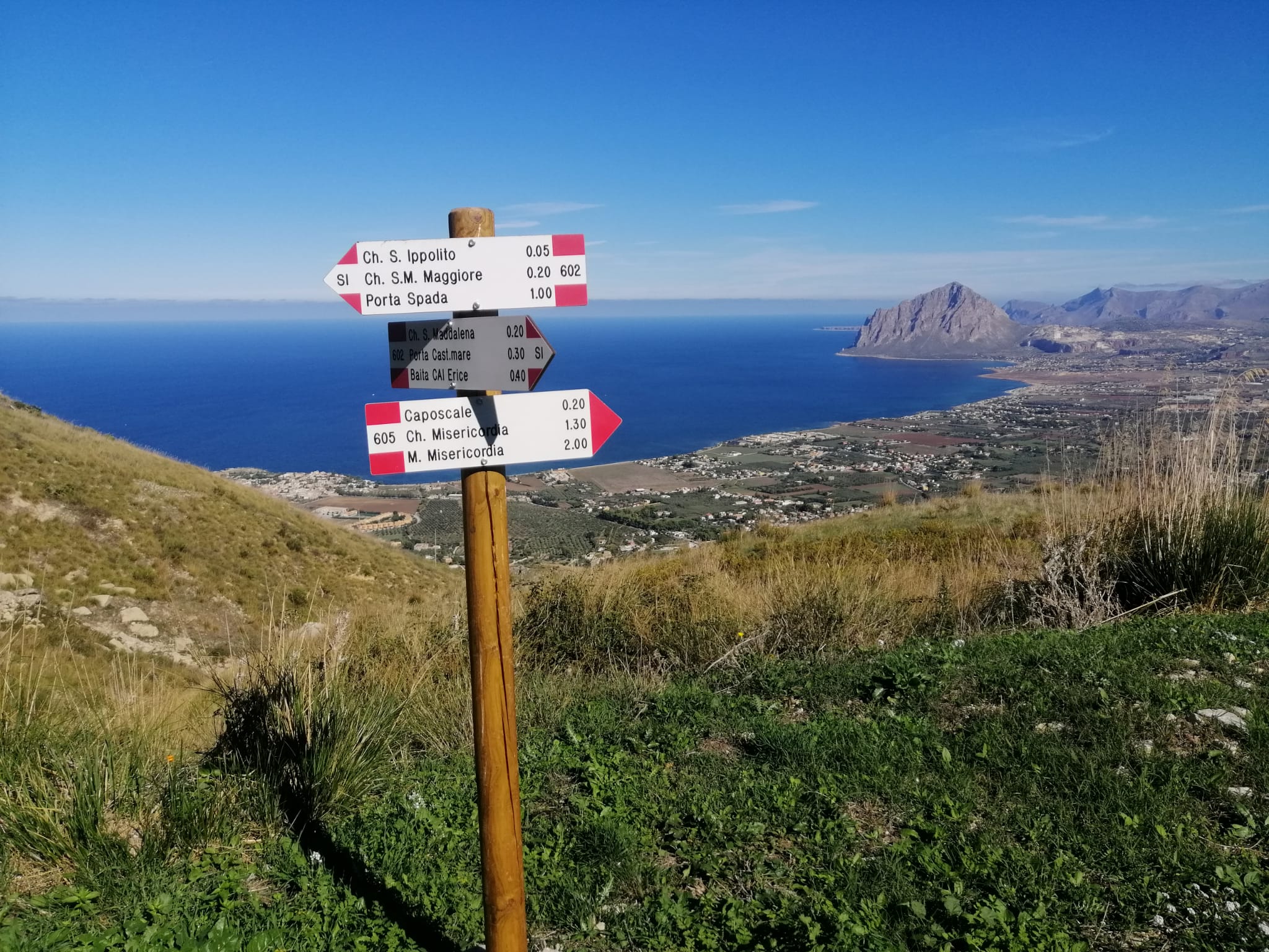 Erice presente nel volume 2 del Sentiero Italia CAI – Sicilia