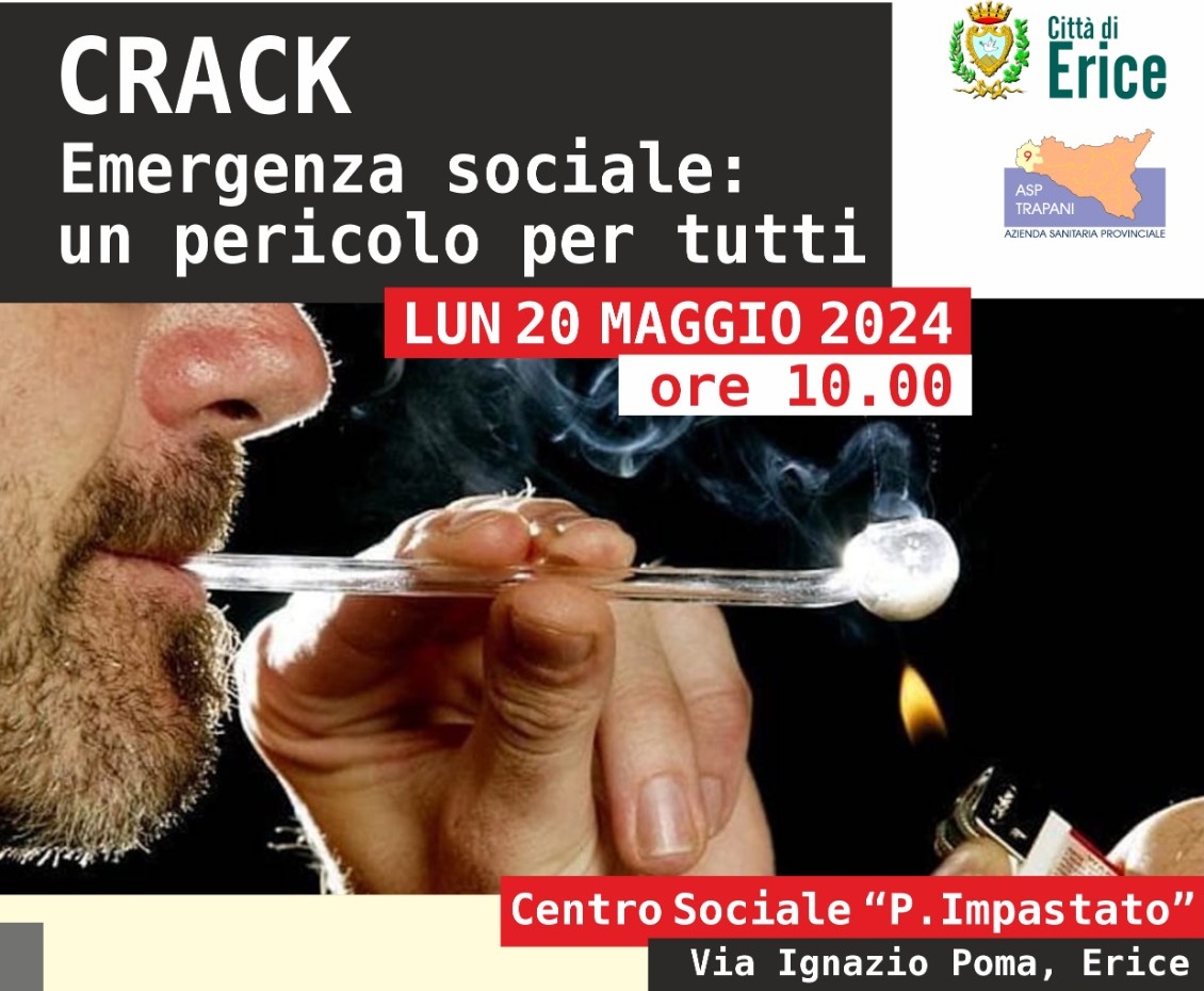Lunedì prossimo il convegno dal titolo “Crack. Emergenza sociale: un pericolo per tutti”