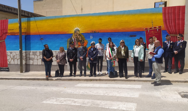 Inaugurato murales antimafia nel quartiere di Villa Mokarta