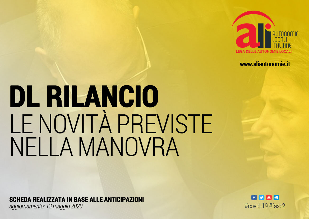 Le misure del DL rilancio
