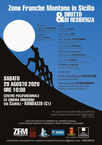 Erice presente all’incontro “Zone Franche Montane in Sicilia & Diritto di Residenza”