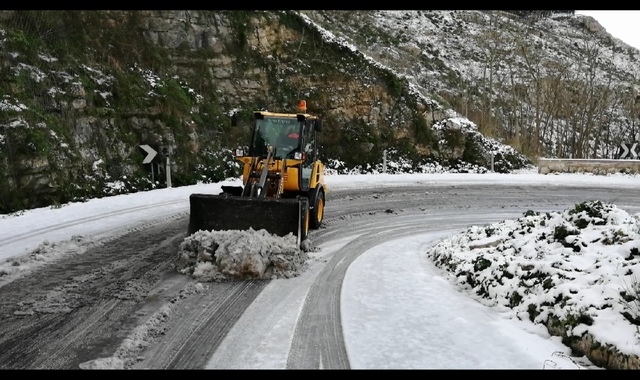 Emergenza neve: strade di accesso ad Erice ancora chiuse